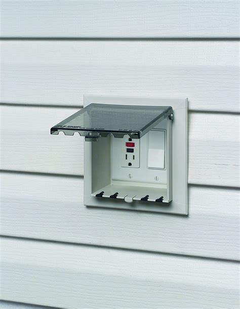 mount electrical box to siding|vinyl siding outlet box lowe's.